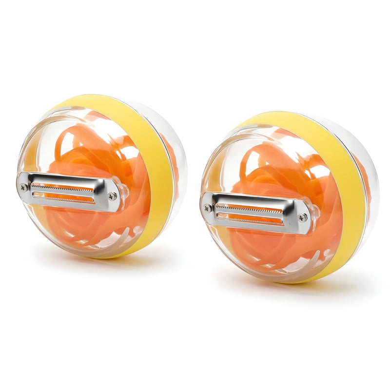 Halsgroves 2-Pack Fruit & Vegetable Peeler with Built-In Storage Container | Mess-Free Kitchen Peeler