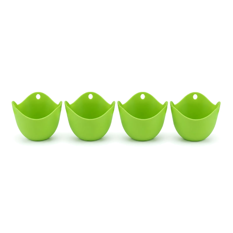 Non-Stick Silicone Egg Poachers (4-Pack)