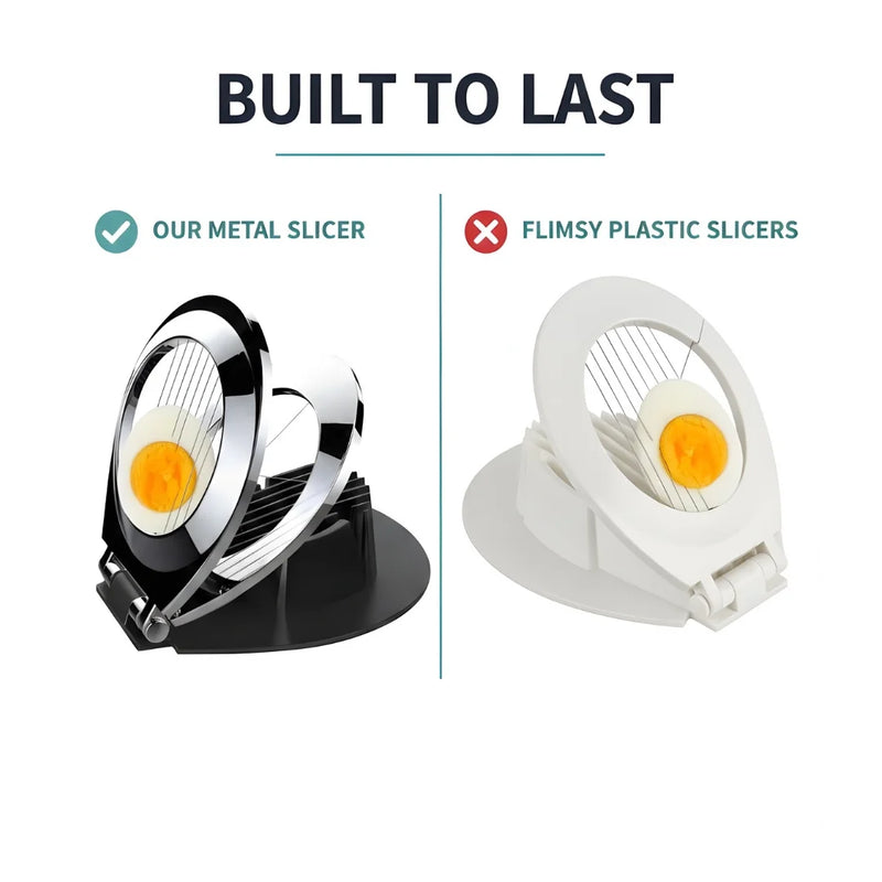 Premium 2-in-1 Stainless Steel Egg Slicer