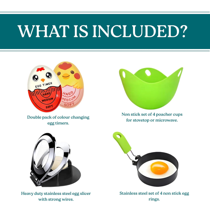 Perfect Eggs | Complete set to make eggs perfect every time every way