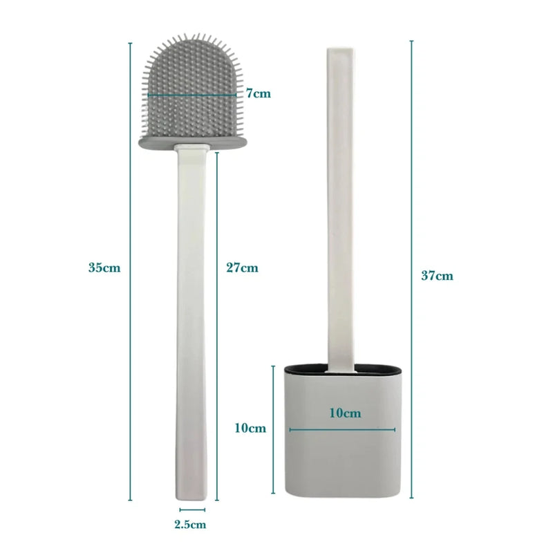 Modern Non-Drip Silicone Toilet Brush