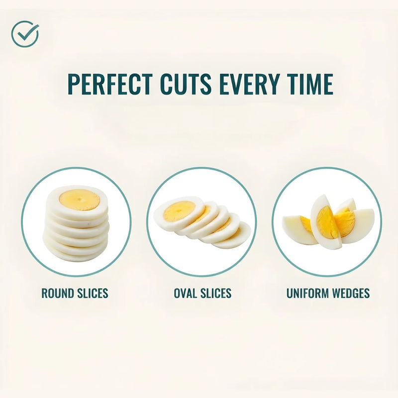 Premium 2-in-1 Stainless Steel Egg Slicer