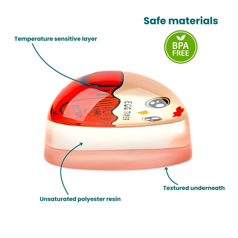 Egg Timer 2-Pack - Colour Changing Boiling Indicator, Reusable Cooking Aid for Soft to Hard Eggs, Kitchen Essentials
