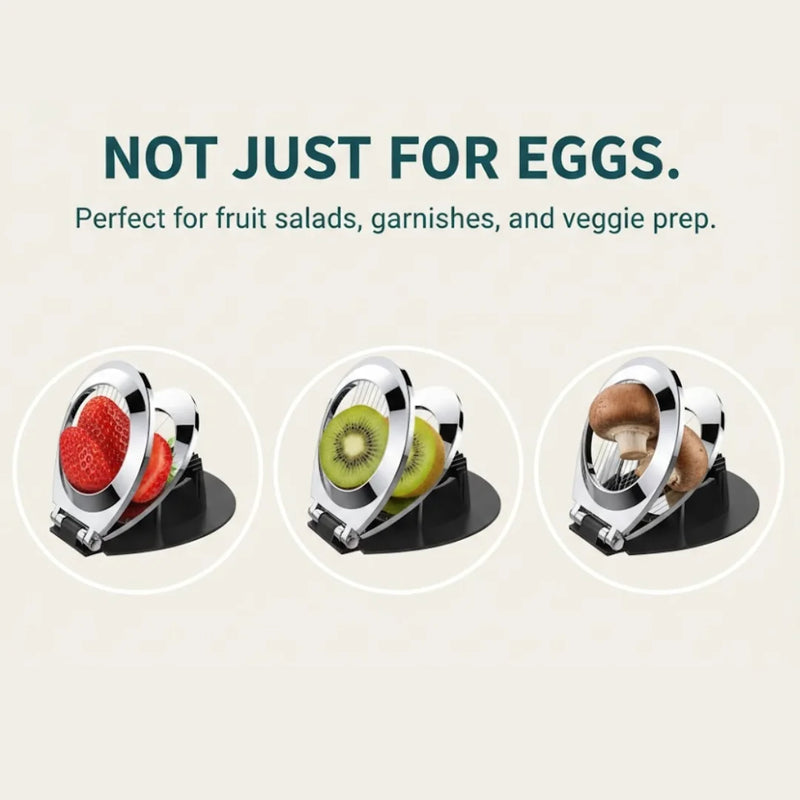 Premium 2-in-1 Stainless Steel Egg Slicer