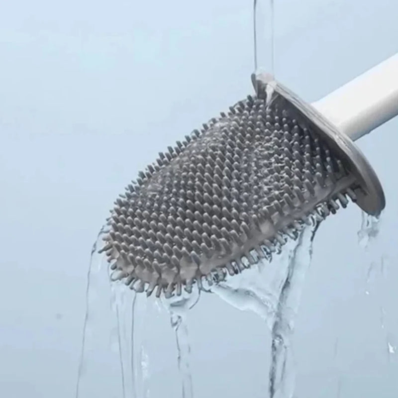 Modern Non-Drip Silicone Toilet Brush