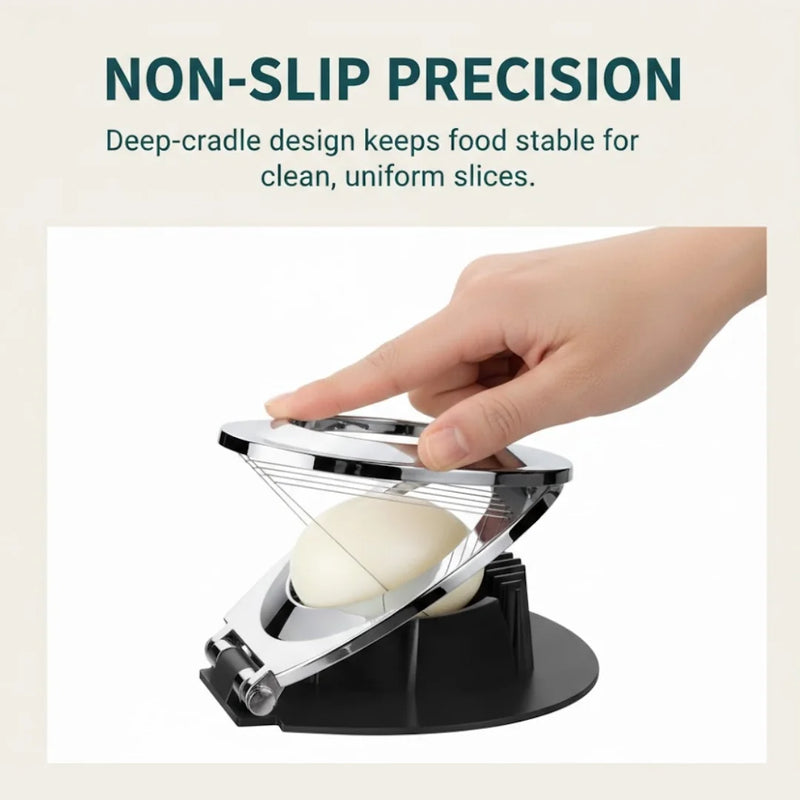 Premium 2-in-1 Stainless Steel Egg Slicer