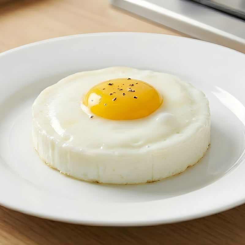 4 Pack Stainless Steel Egg Rings with Silicone-Grip Handles - BPA Free, Non-Stick - Foldable, Dishwasher-Safe Breakfast Mold