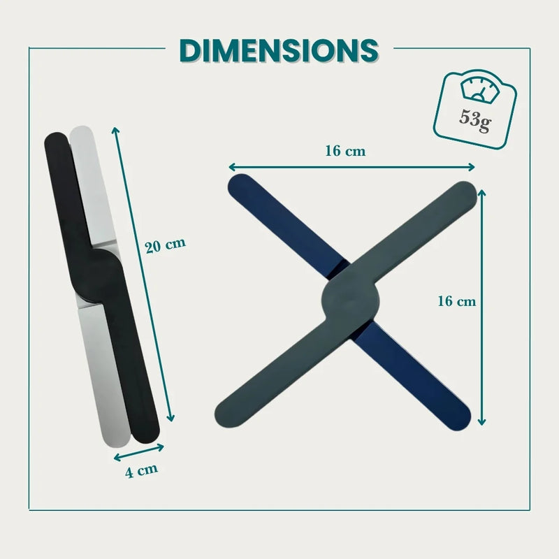 Twin X Foldable Silicone Trivet