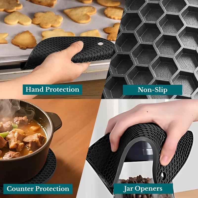 Silicone Trivets & Hot Pads (4-Pack)